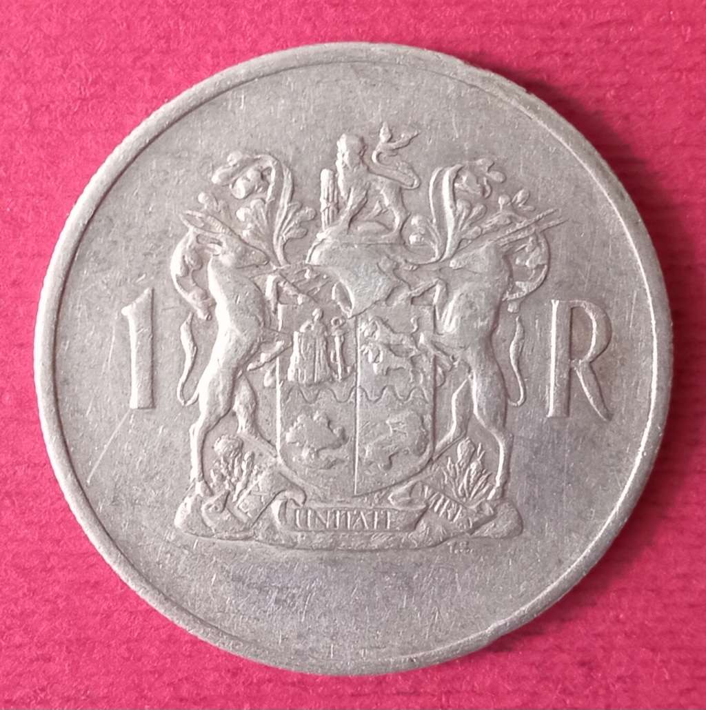 RSA R1 COIN 80% SILVER 1969 AFRIKAANS