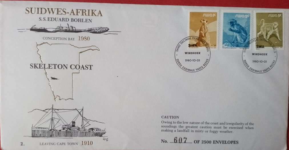 SWA decimal defintives imperfs COVER SKETON COAST 1981