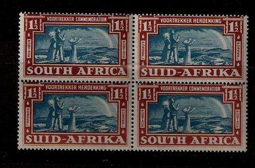 VOORTREKKER 1 1/2d LOWER PALE FRAME VARIETY