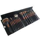 Professional Make-up Brushes Set with Leather Case (18-Piece Set)