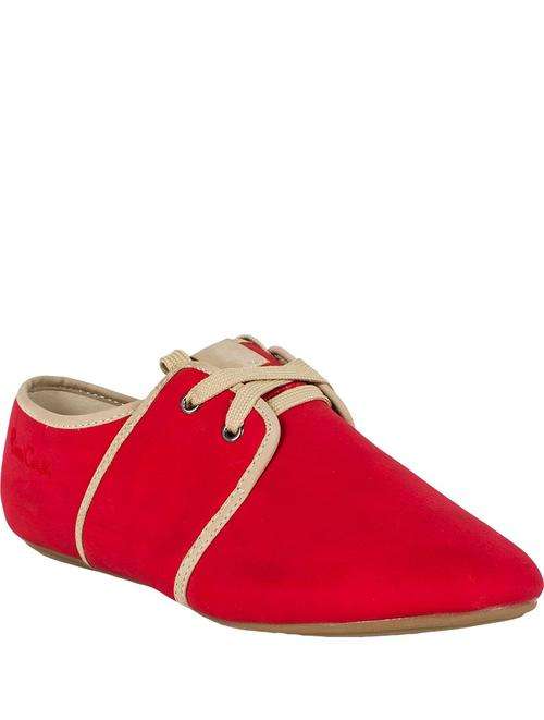 Pierre Cardin RED/BLACK  LACE UP LOAFER