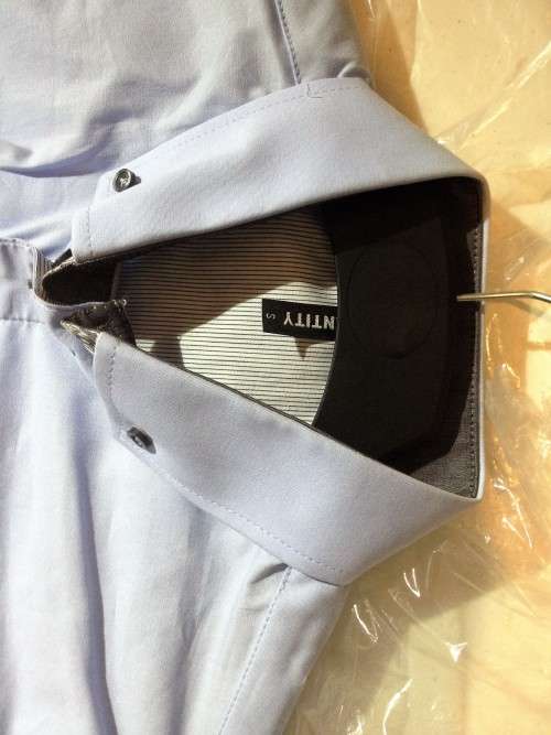 IDENTITY SLIMFIT  Longsleeves  SHIRT : MEN/YOUTH SIZE : SMALL : POWDER BLUE