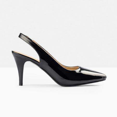 Women's Slingback Heel :Black : sizes available : size 4  SA (Uk): ladies