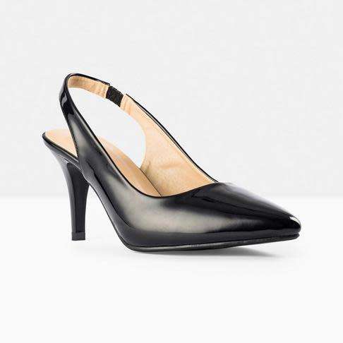 Women's Slingback Heel :Black : sizes available : size 4  SA (Uk): ladies