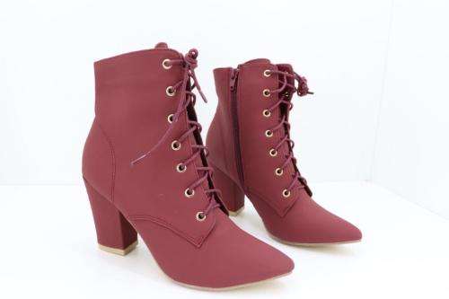 Women's low Heel :Maroon : Boot  : size 5 SA (Uk): ladies