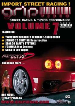 GRIP :VOLUME 7:DVD: SEALED:IMPORT STREET RACING:STREET RACING AND TUNING PERFORMANCE