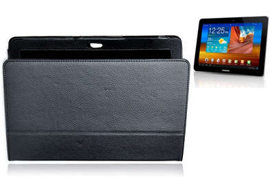 Stylish Protective PU Leather Carrying Bag for Samsung P7510 Galaxy Tab 10.1 ÃÂ¢ÃÂÃÂ Black