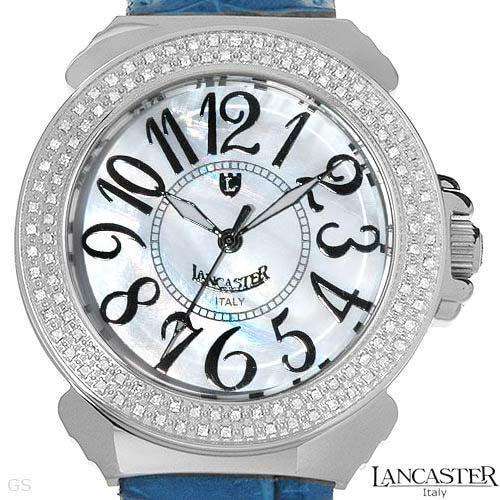 **R17350**LANCASTER Brand New Watch With 0.86ctw Genuine Diamonds and mother of pearl.