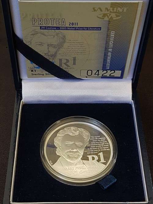 2011 PROTEA JM COETZEE PROOF IN BOX WITH COA