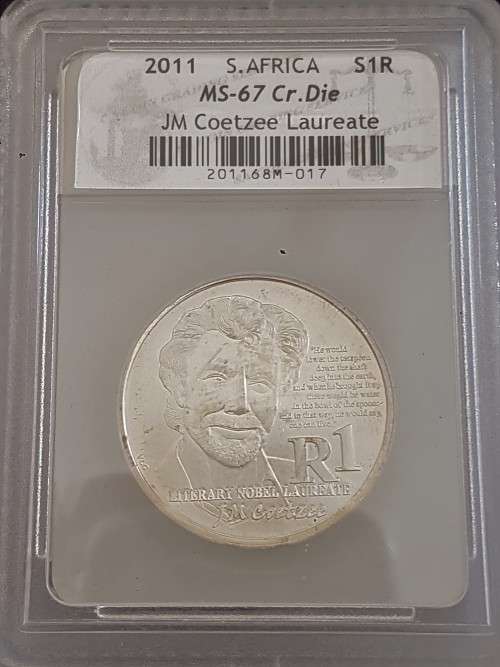 *ERROR COIN*2011 MS67 PROTEA GRADED CRACKED DIE *VERY RARE*