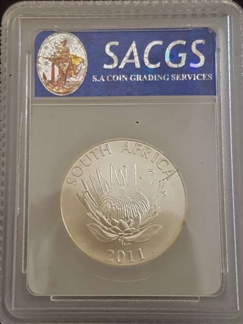 *ERROR COIN*2011 MS67 PROTEA GRADED CRACKED DIE *VERY RARE*