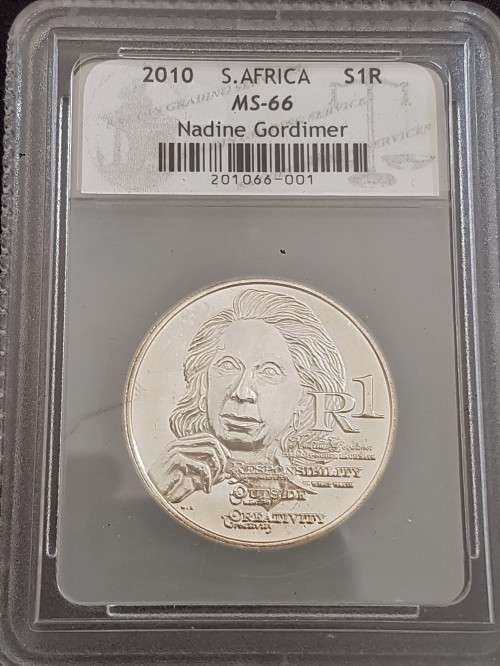 2010 NADINE GORDIMER MS66 GRADED
