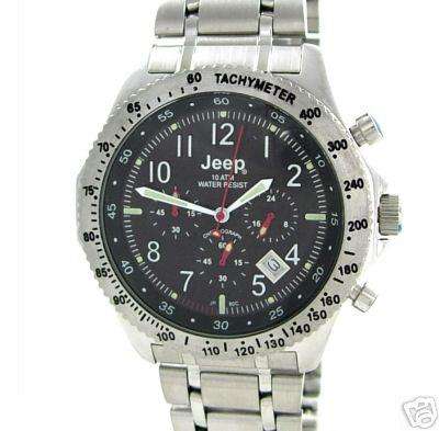BRAND NEW & GENIUNE - MENS 10 ATM JEEP CHRONOGRAPH WATCH TACHYMETER