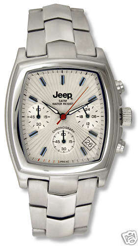 BRAND NEW & GENIUNE - MENS WHITE FACE JEEP CHRONOGRAPH WATCH