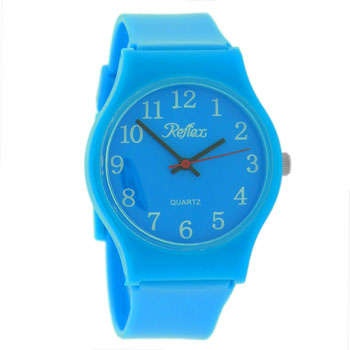 Brand New Ladies Blue Reflex Watch with Rubber strap - NO RESERVE - BARGAIN