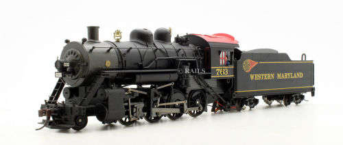 BACHMANN SPECTRUM HO GAUGE 11414 W.M.FIREBALL BALDWIN 2-8-0 CONSOLIDATION LOCO #763 (10Q)
