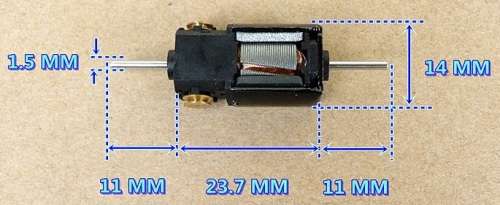 12 Volt 5-pole skew wound DC motor
