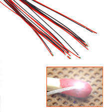 WHITE 5 pcs 3V 0603 SMD Pre-soldered LED's 20cm leads