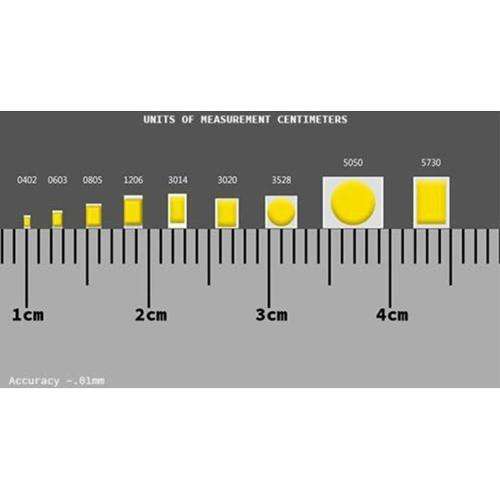 8-12V 0805 SMD Pre-soldered White LED leads with built in resistor