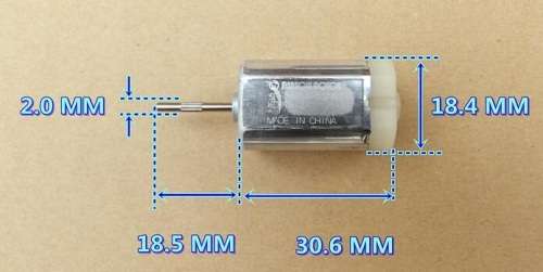 13.5V 6 pole 14500RPM Square Mabuchi motor