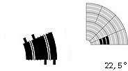 Ninco R2 1/2 Standard 22.5 Deg Radius Curve Track Section
