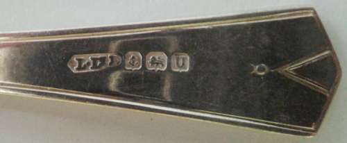 Lanson Ltd, Birmingham Hallmarked Silver Coffee Spoons 1944