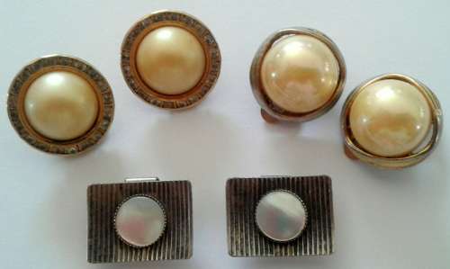 Assorted vintage clip on earrings