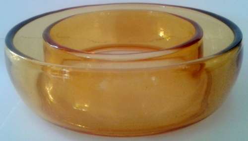 Retro amber flower ring