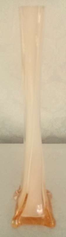 Narrow tall bud glass vase