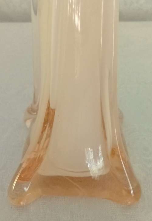 Narrow tall bud glass vase