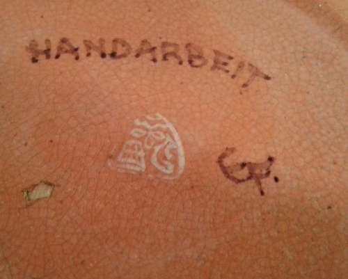 Vintage large German wall plate (Exquisite Mosaic like effect)