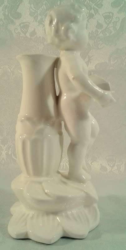 Vintage Balboa Cherub figurine and vase (Please read description)