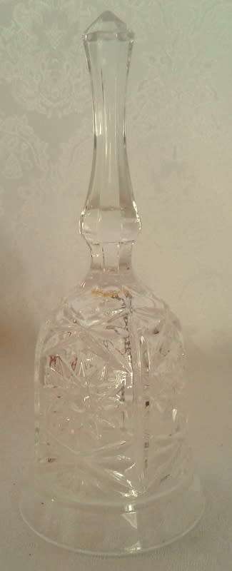 Large  Anchor Hocking style glass vintage bell