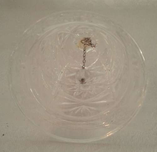 Large  Anchor Hocking style glass vintage bell