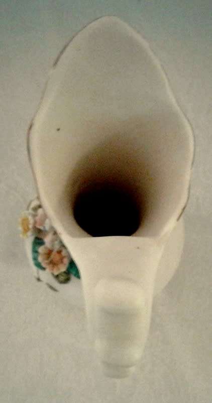 Delightful classical porcelain vase with floral bouquet