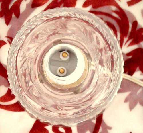 Magnificent Rose Cut Crystal Lamp (please read description)