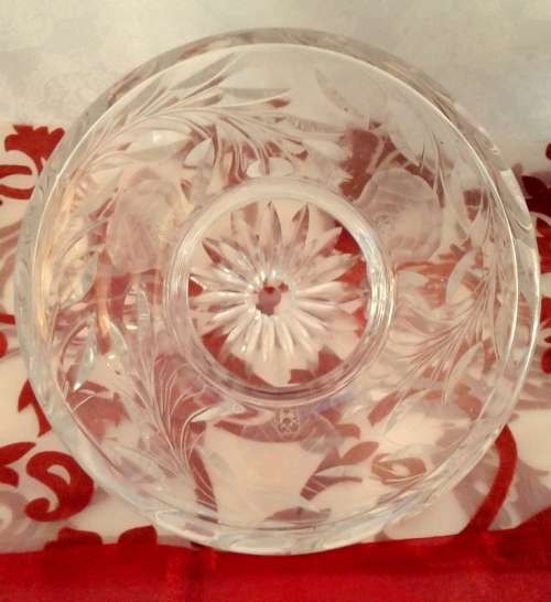 Magnificent Rose Cut Crystal Lamp (please read description)