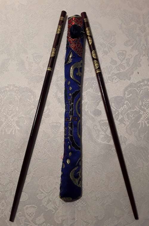 Lovely chopsticks in handmade cases from Thailand