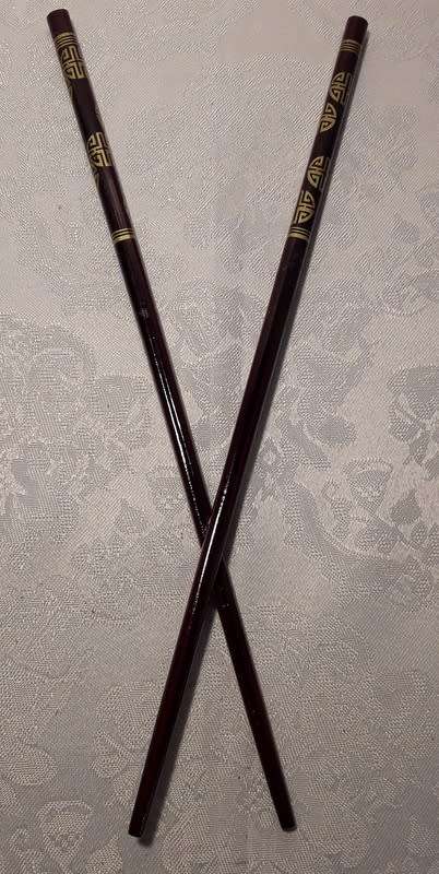 Lovely chopsticks in handmade cases from Thailand