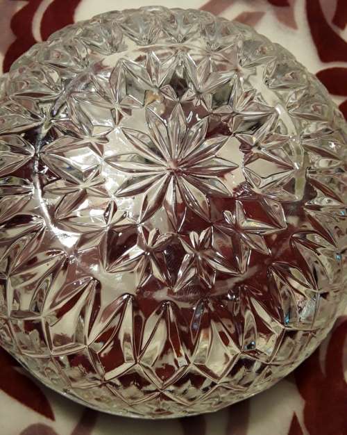 Sought after small glass bowl with EP rim. Stamped England on the inside.