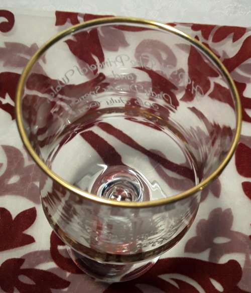 Prince Charles and Lady Diana Glass Height 140 mm