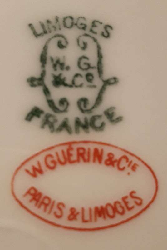 Vintage Limoges plate with a classical design