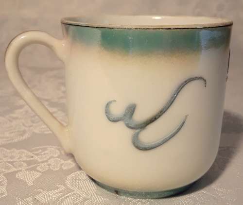 Vintage Japanese  Dragon Lithophane cups and saucers