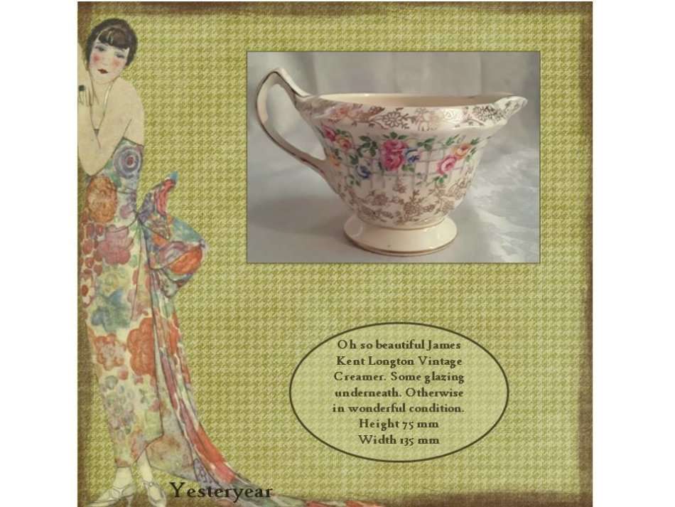 Vintage James Kent Longton Vintage Creamer