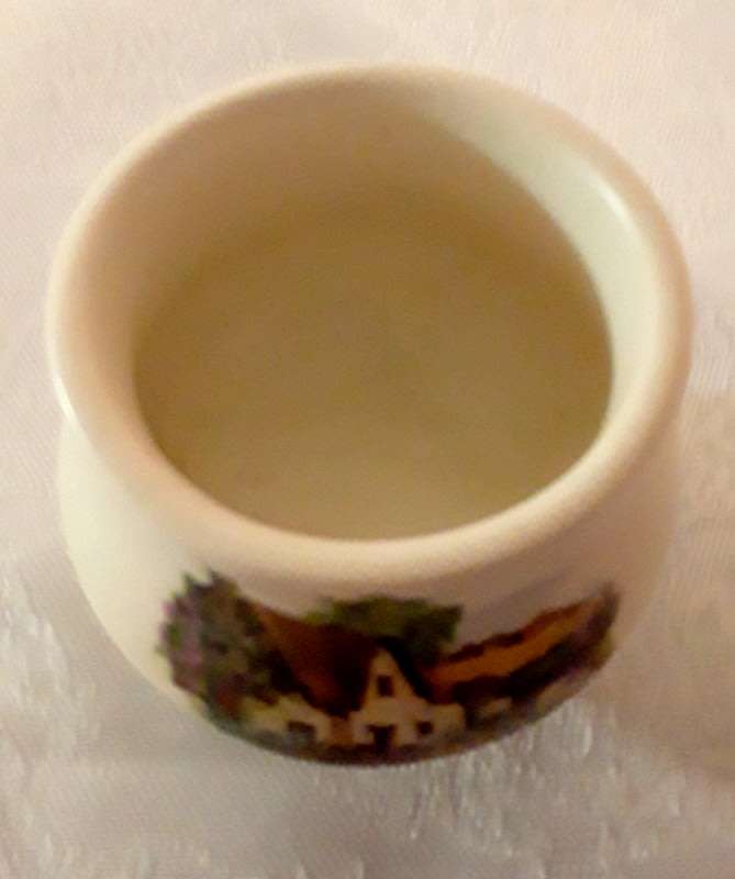 Pair of matching ornaments  English country Scene