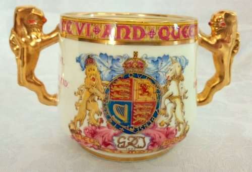 Their Majesties  George VI & Queen Elizabeth 1937 Crowned in Westminster Abbey May 12 1937