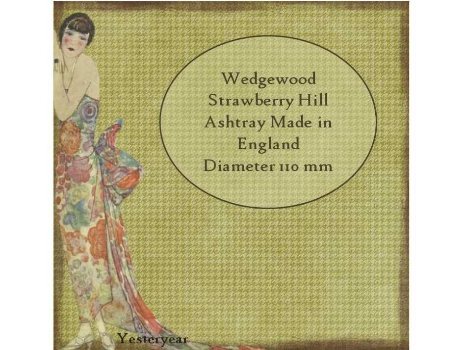 Wedgwood Strawberry Hill Ashtray - Made in England