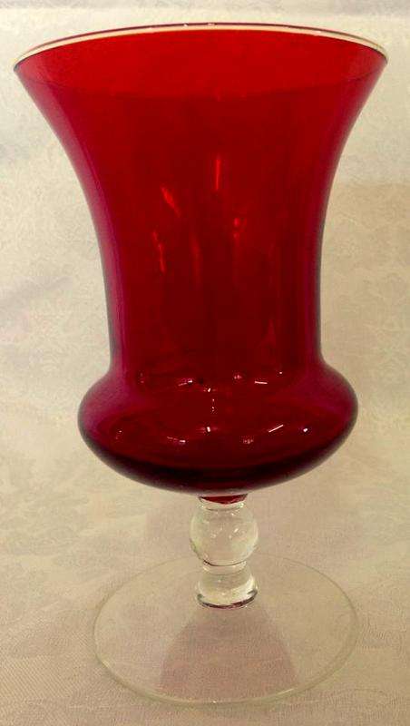 Vintage Deep Red Medium sized Vase