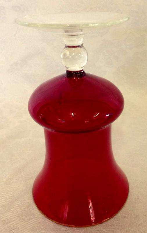 Vintage Deep Red Medium sized Vase