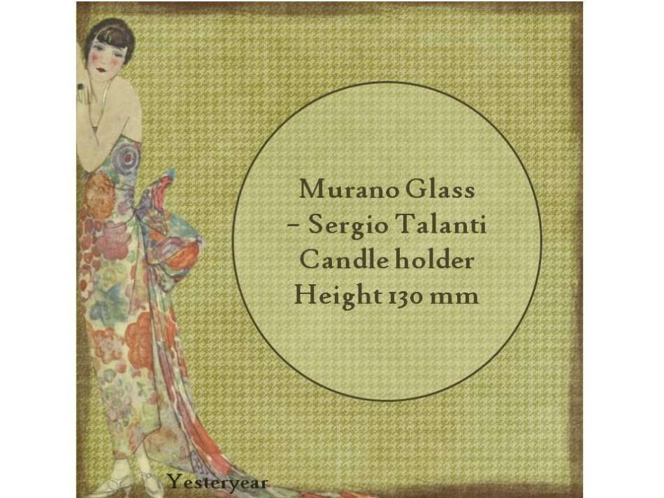 Murano Glass - Sergio Talanti Candle holder
